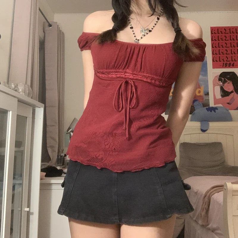 Chic Bow Crop Top for Women
