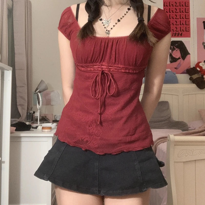 Chic Bow Crop Top for Women