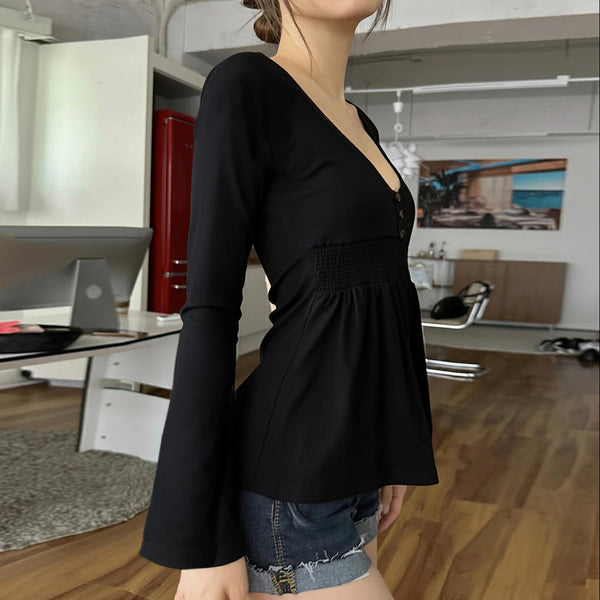 Chic Lace Trim Knit Top