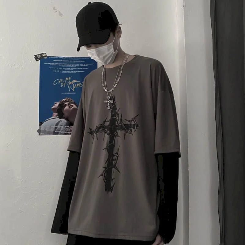 Trendy Y2K Oversized Tee