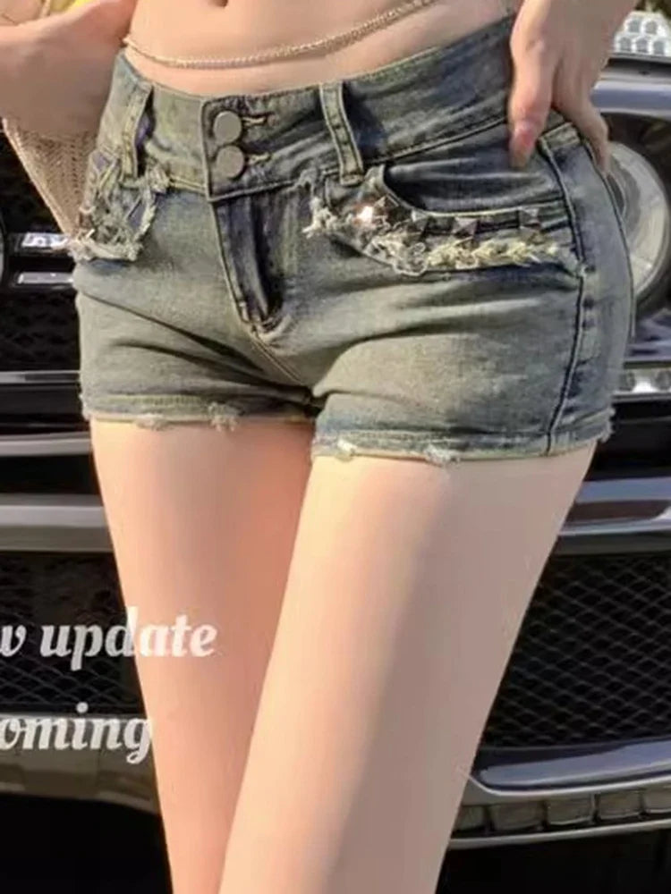 Chic Vintage Low Waist Shorts