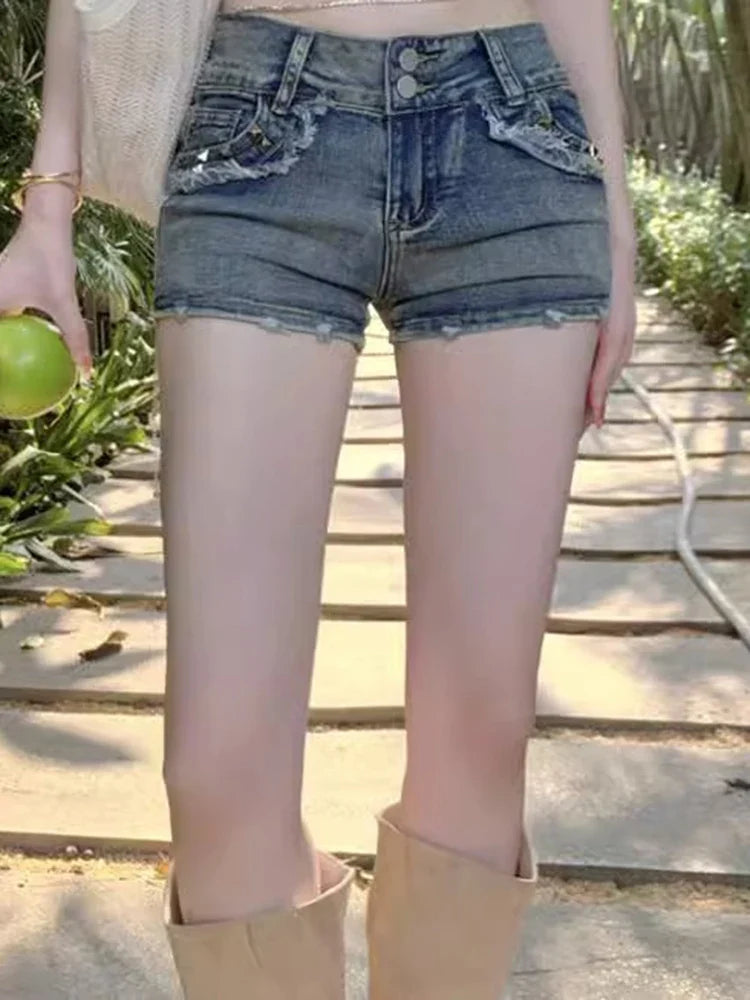 Chic Vintage Low Waist Shorts