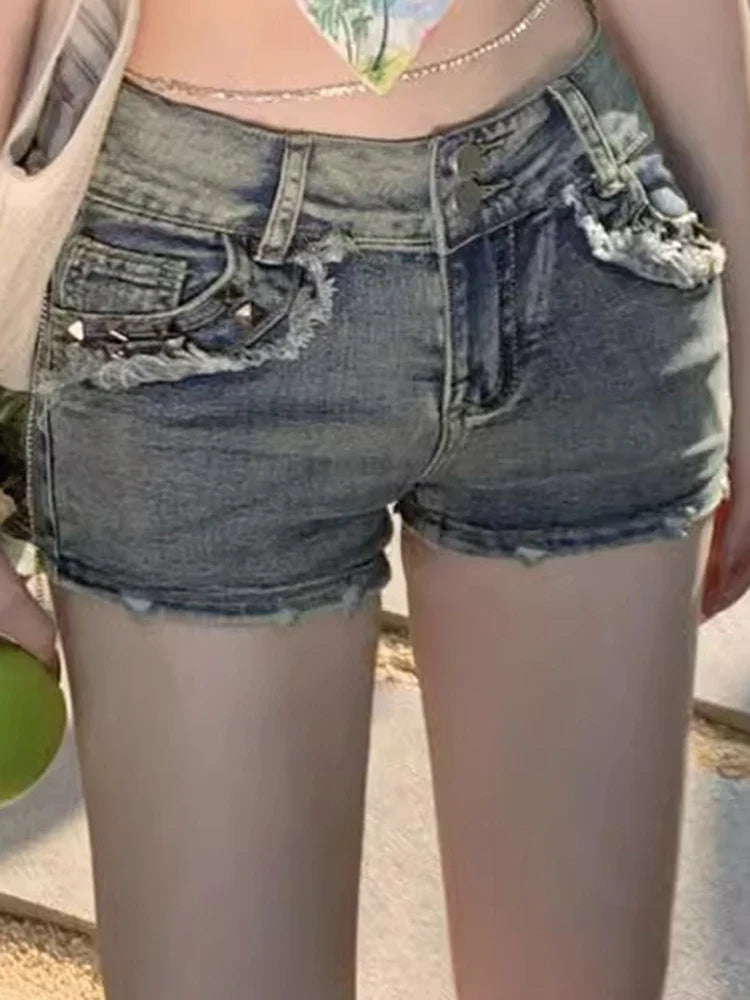 Chic Vintage Low Waist Shorts