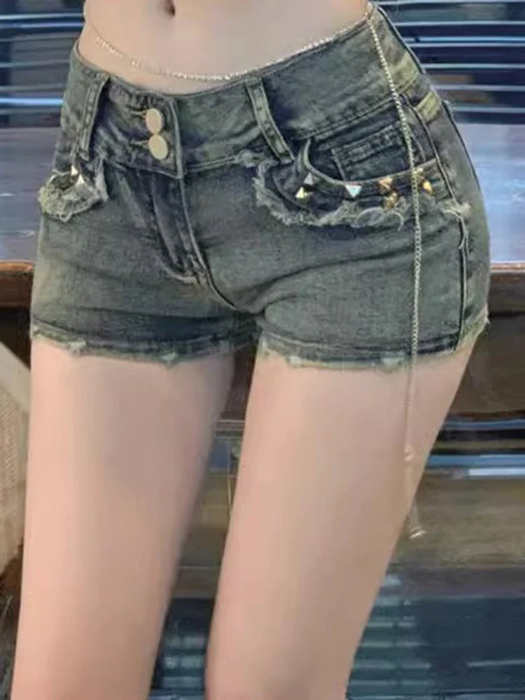 Chic Vintage Low Waist Shorts
